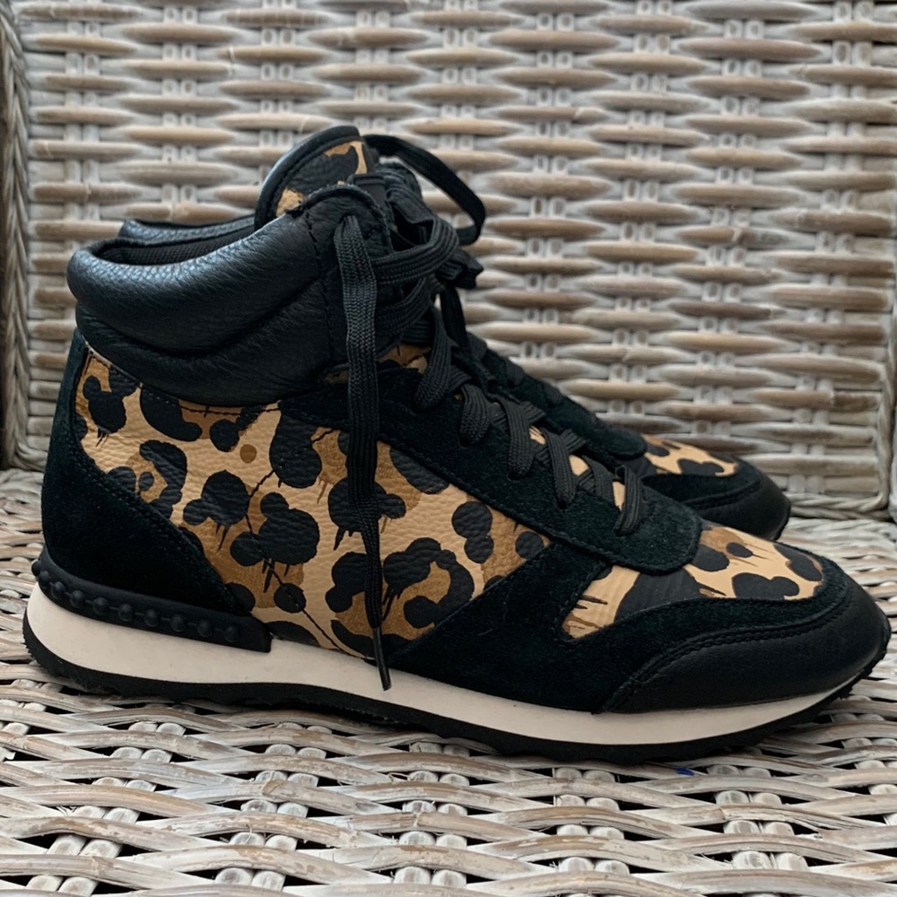 🤩COACH CHEETAH MOONLIGHT HIGHTOP TENNIS SHOES🤩